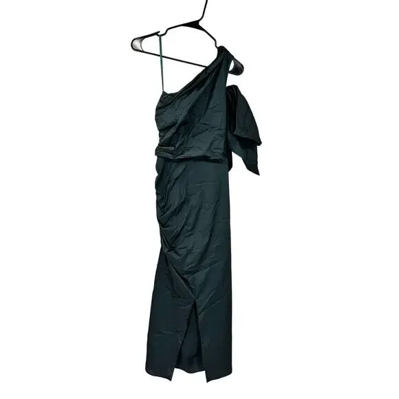 Veronica Beard Belis Dress One Shoolder Tafetta Cocktail Midi Dress NWT - Picture 3 of 5